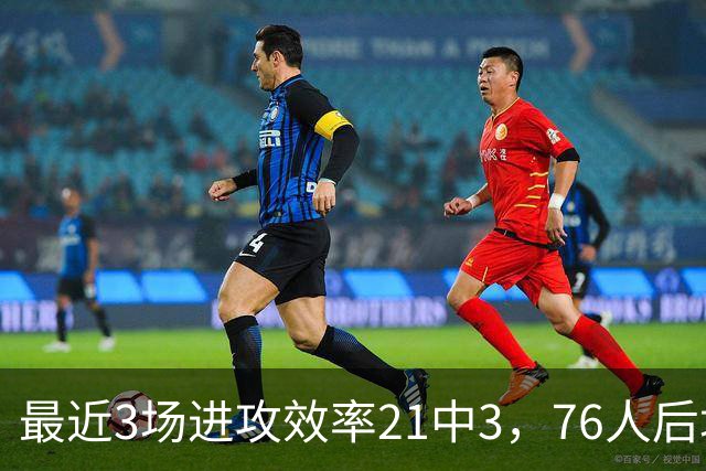 最近3场进攻效率21中3，76人后场大将的状态令人非常担心？